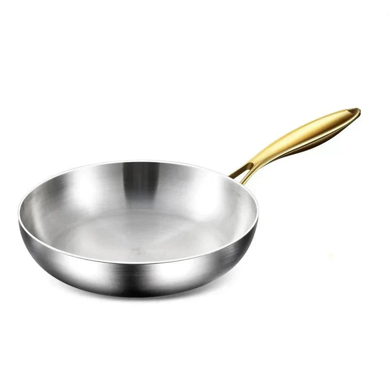 Pánev NovaChef z nerezové oceli 316 pro indukci, 7vrstvá pro rovnoměrný ohřev, 28 cm pro domácí kuchaře