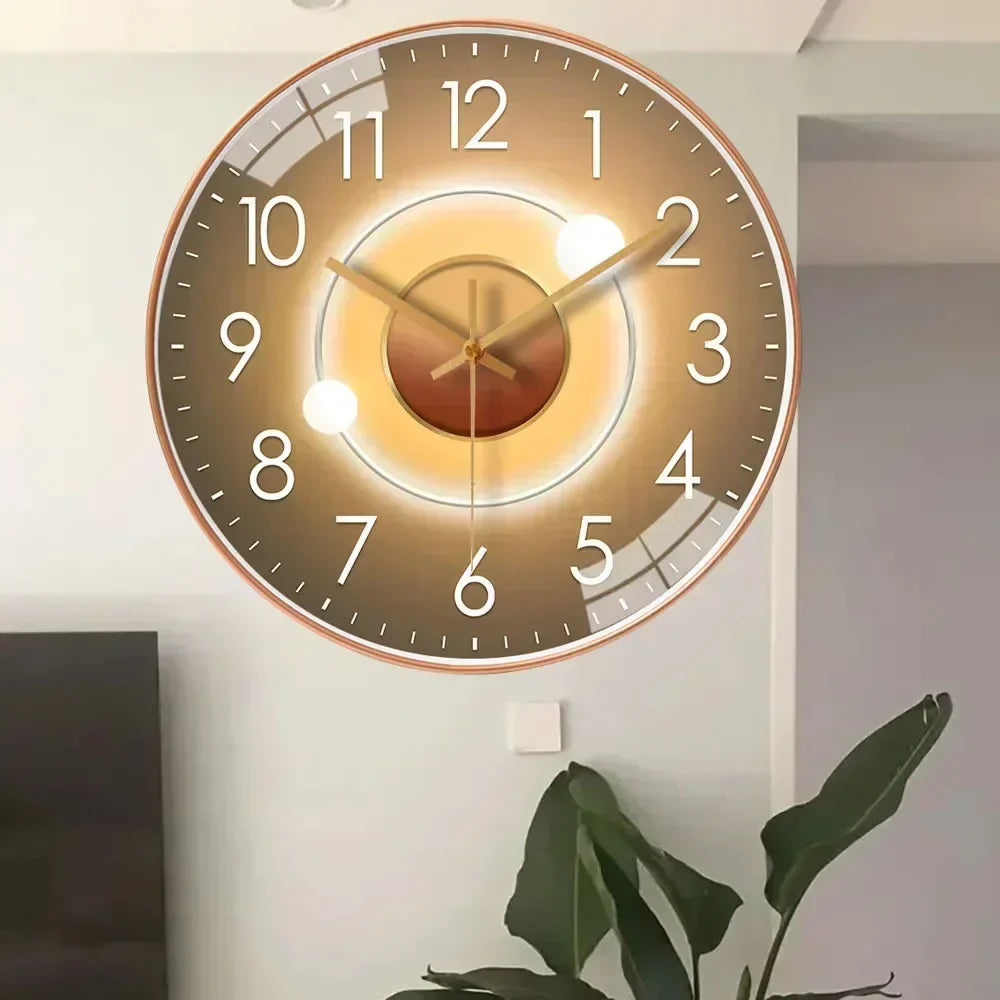 Reloj de Pared Clásico Silencioso AeroTime, Sin Tictac, para Dormitorio y Oficina