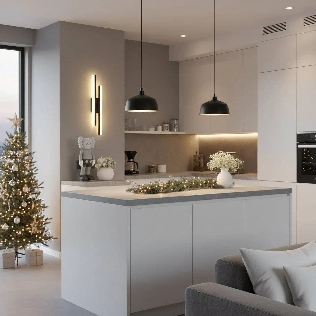 Lámpara de pared LED NovaArc con tres modos de color y regulable para dormitorios