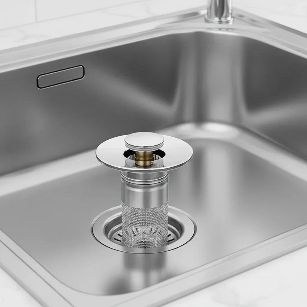 Banyo Lavabo Koruması için Tahliye Filtresi ve Tıkaç