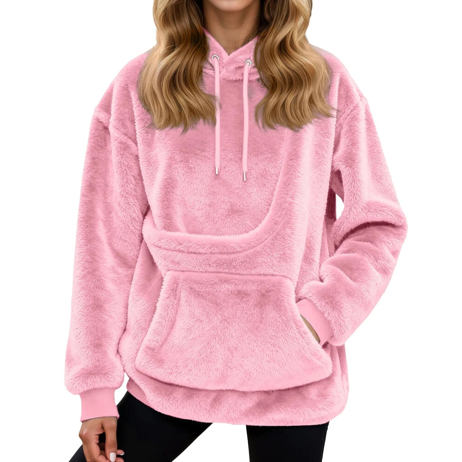 Fleece Hoodie with Front Pet Carrier Pocket