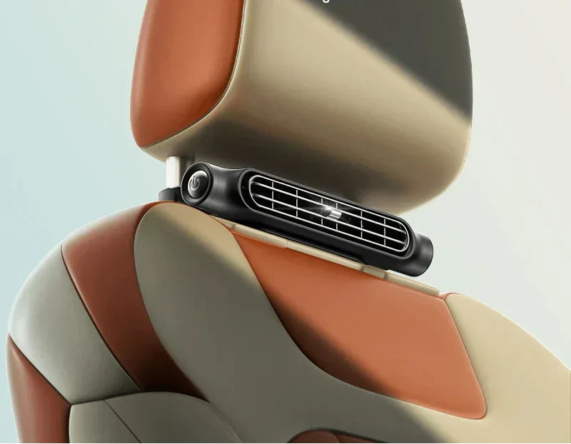 PulseCool 可调节汽车头枕冷风扇 USB 三档风速