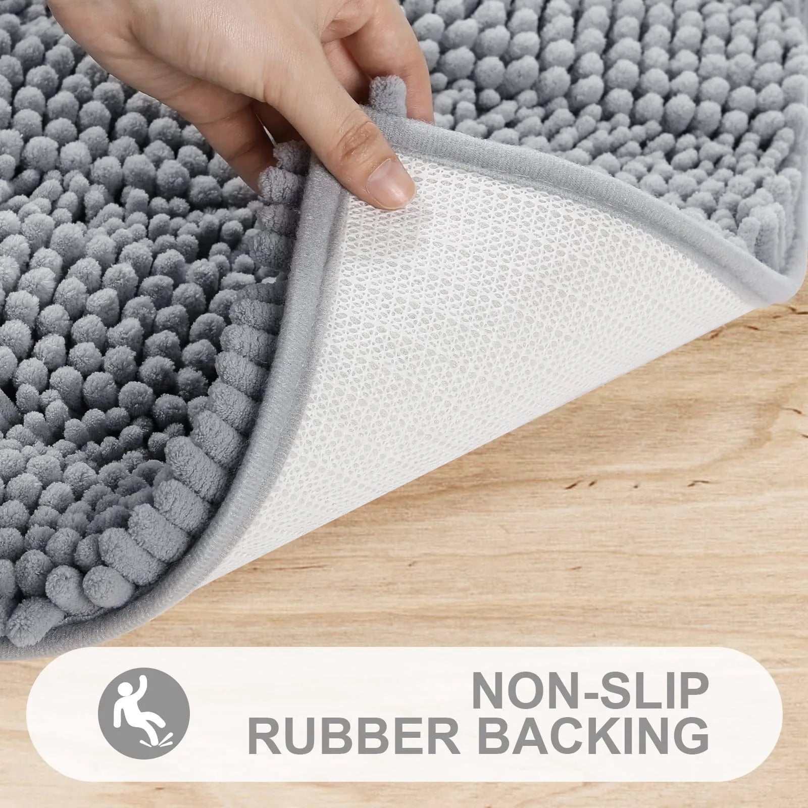 Thick Non-Slip Bath Mat – Soft, Absorbent Bathroom Rug for Safety and Comfort