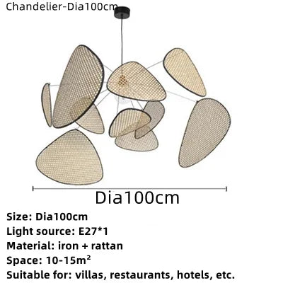 Liora Levél Rattan Csillár | Orntli