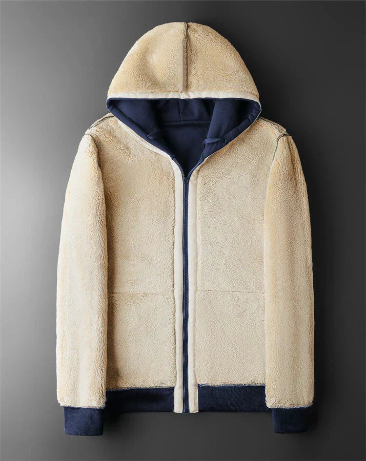Chaqueta de forro polar cálida de invierno Ardent, mezcla de lana de cordero y cachemira