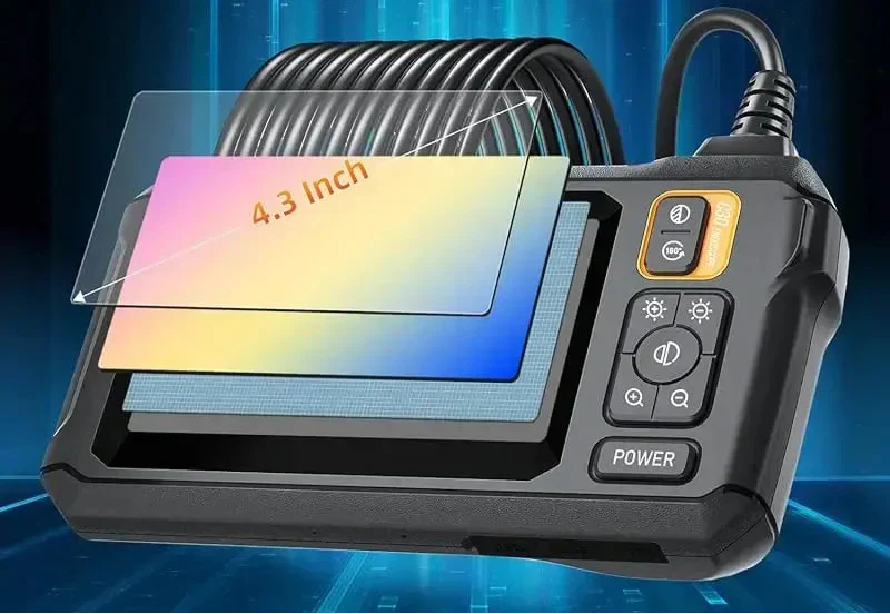Telecamera endoscopica industriale NOVA – Schermo IPS 4,3" HD 1080P | Strumento di ispezione impermeabile
