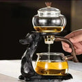 Set Teh Kung Fu Kaca Sedutan Magnetik Automatik 350ml
