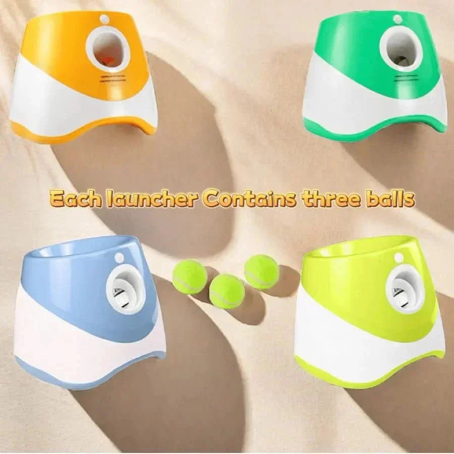 PawPulse automatischer Ballwerfer für Hunde – wiederaufladbares USB-Spielzeug mit einstellbarer Wurfweite