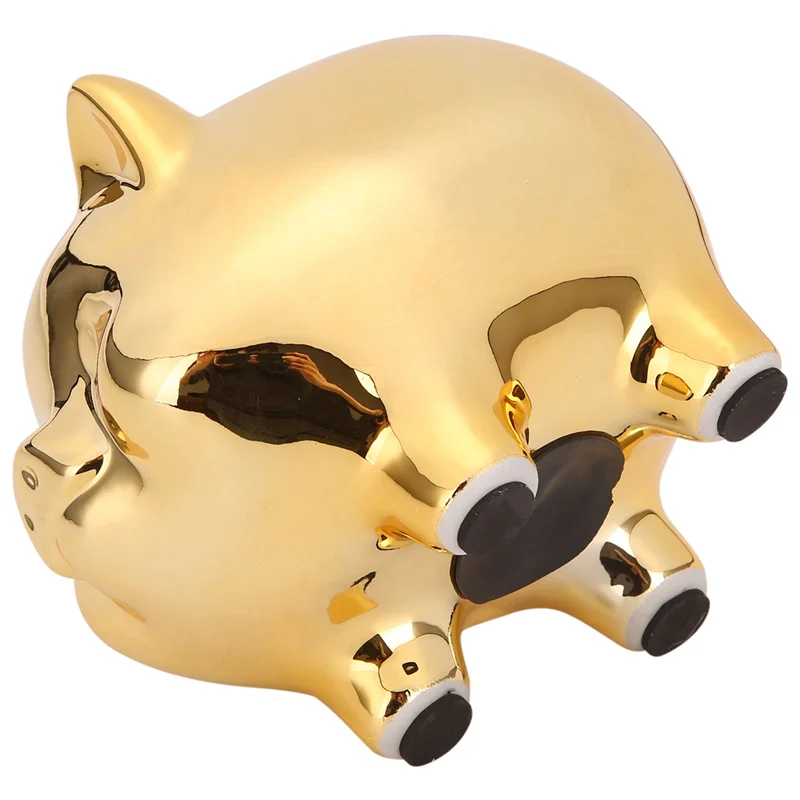 Tirelire Cochon Porte-Bonheur en Céramique – Mignonne Tirelire pour Économies