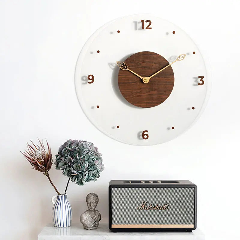 WalnutCraft – Reloj de Pared de Nogal