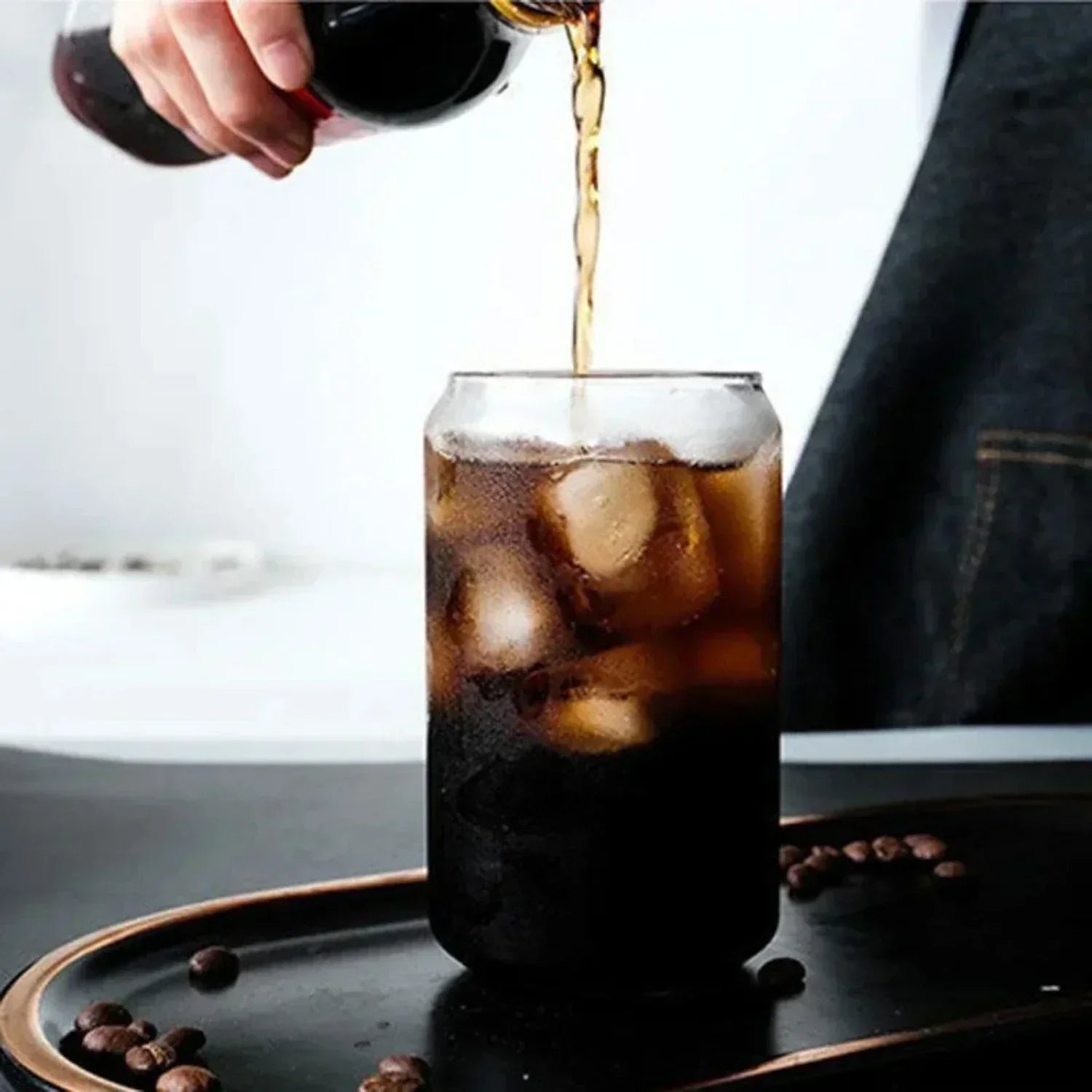 Verre transparent et créatif pour boissons, idéal pour thé, jus, lait, café et vin - Parfait pour vos besoins quotidiens en boissons