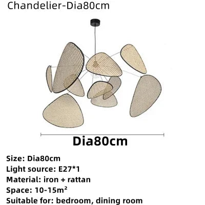 Liora Levél Rattan Csillár | Orntli