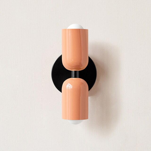 Luz de Parede Dupla LED Creme para Uso Doméstico, Iluminação Moderna de Parede