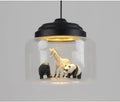Pendentif en verre animal