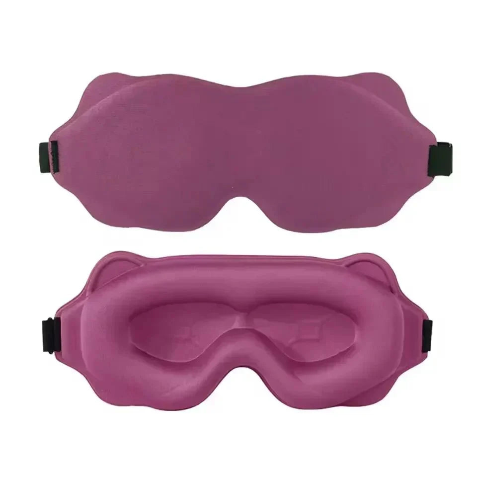 מסכת שינה NoctiShade 6D מקצף זיכרון חוסם אור לשינה עמוקה ולהארכות ריסים