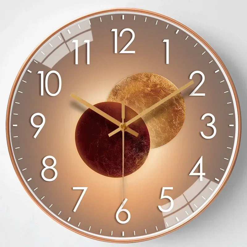 Reloj de Pared Clásico Silencioso AeroTime, Sin Tictac, para Dormitorio y Oficina