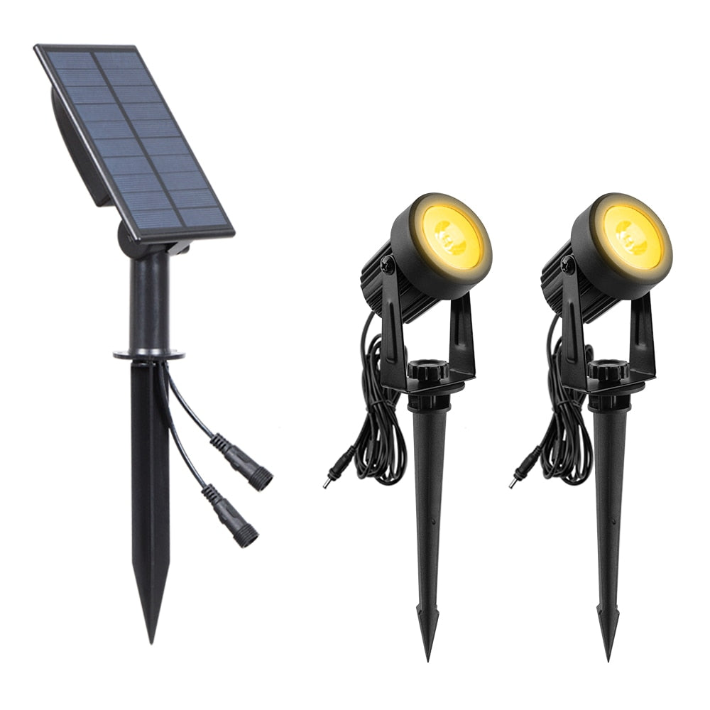 Solární reflektor vodotěsný IP65 solárně napájený LED