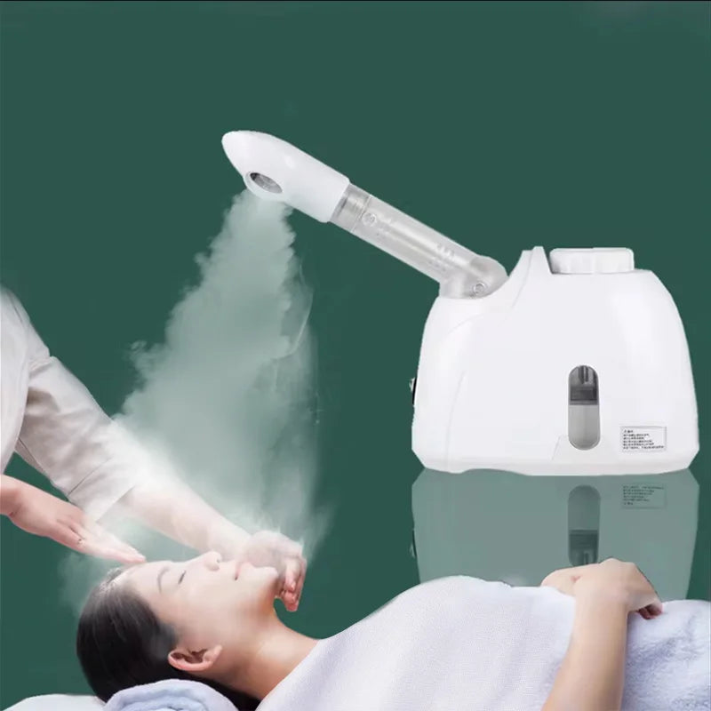 Ozon Gezichtsstomer - Warme Mist Luchtbevochtiger voor Diepe Reiniging, Huidverzorging en Whitening