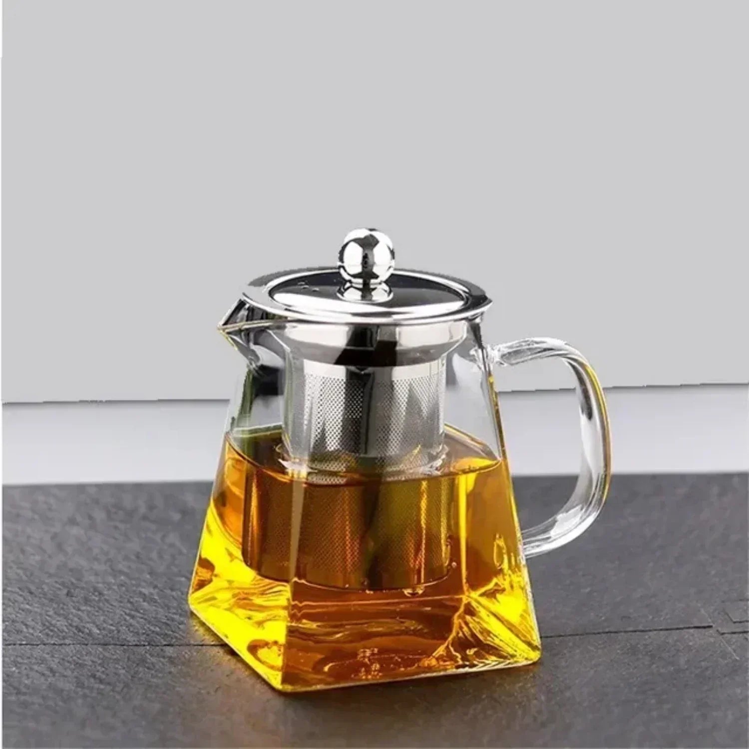 Elegante Glasteekanne und Wasserkocher mit Teesieb – Perfektes Tee-Set zum Aufbrühen für Küche, Esszimmer und Zuhause