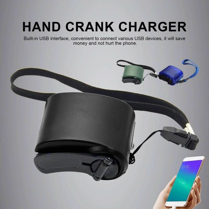 شاحن نوفا تشارج المحمول للطوارئ مع مقبض يدوي، USB، وLED
