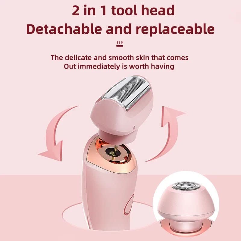 Máquina de barbear elétrica NovaTrim para homens, com luz LED e precisão suave para a pele