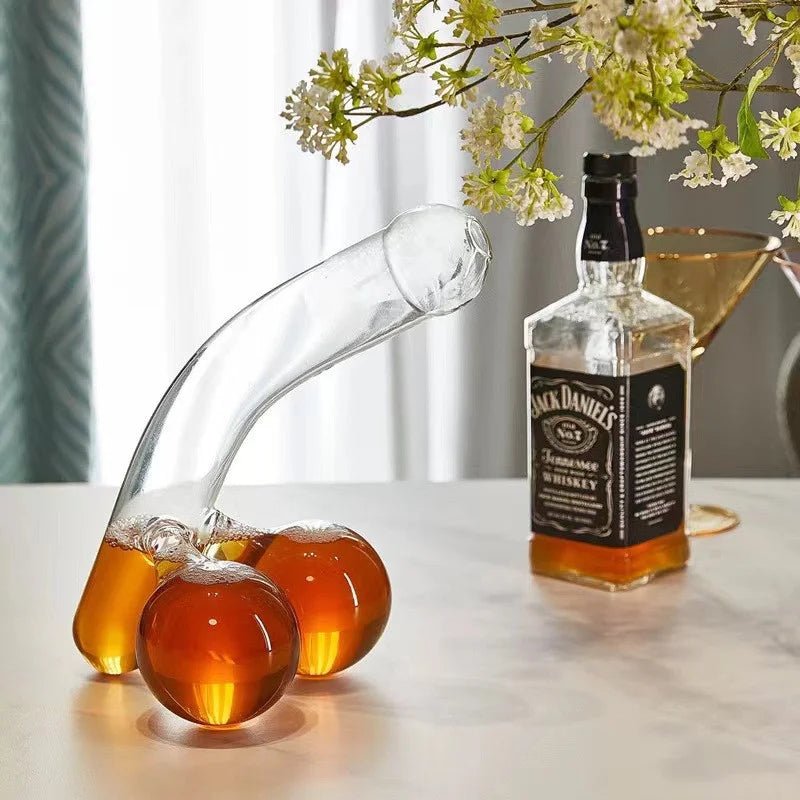 Decanter Curvo Gioioso per Aerazione del Vino e Centro Tavola Elegante