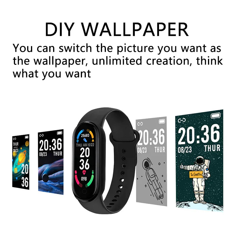 Waterproof Fitness Smartwatch for Sports & Wellness