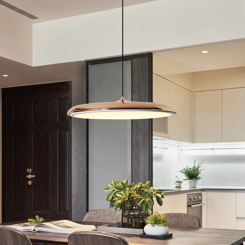 LumiNord | Energy-Efficient 30 cm Minimalist LED Pendant Light in Scandinavian Style for Kitchen and Modern Interiors | Orntli