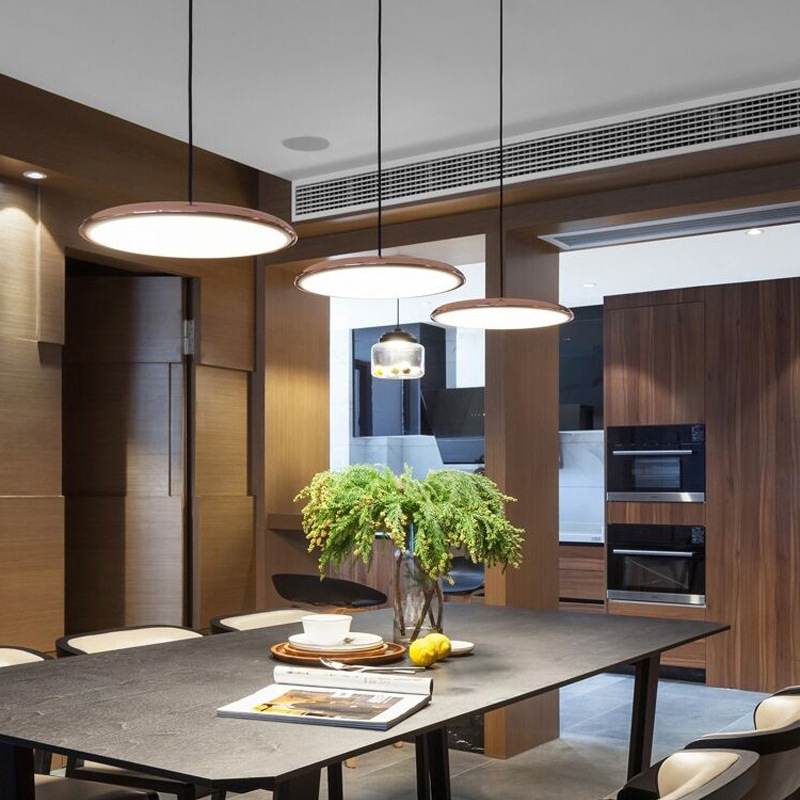 LumiNord | Energy-Efficient 30 cm Minimalist LED Pendant Light in Scandinavian Style for Kitchen and Modern Interiors | Orntli