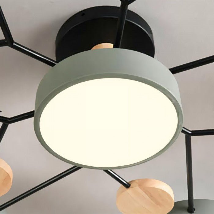 Lustră cu LED ramificată în stil scandinav, elegantă și durabilă