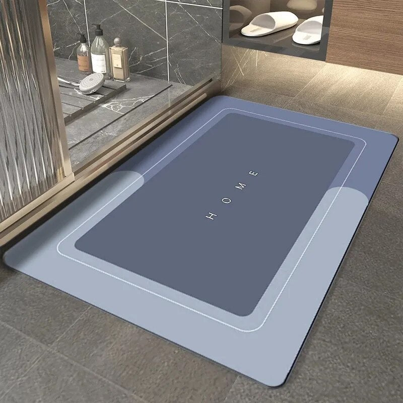 Tappetino da bagno super assorbente antiscivolo – ad asciugatura rapida e sicuro per pavimenti bagnati