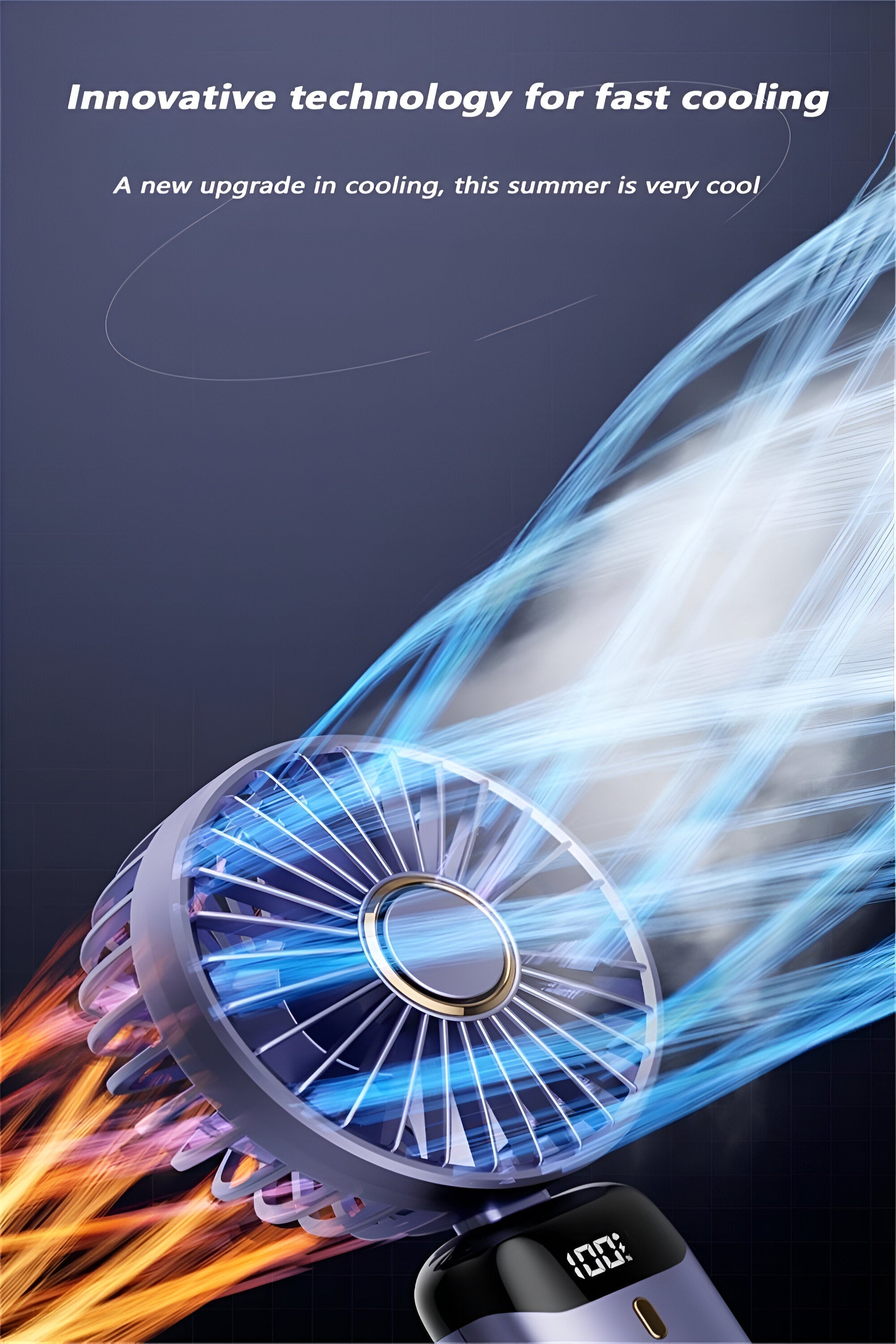 Újratölthető kézi ventilátor