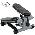 Mini stepper cvičební stroj - kompaktní domácí posilovna - nastavitelný odpor - šedý