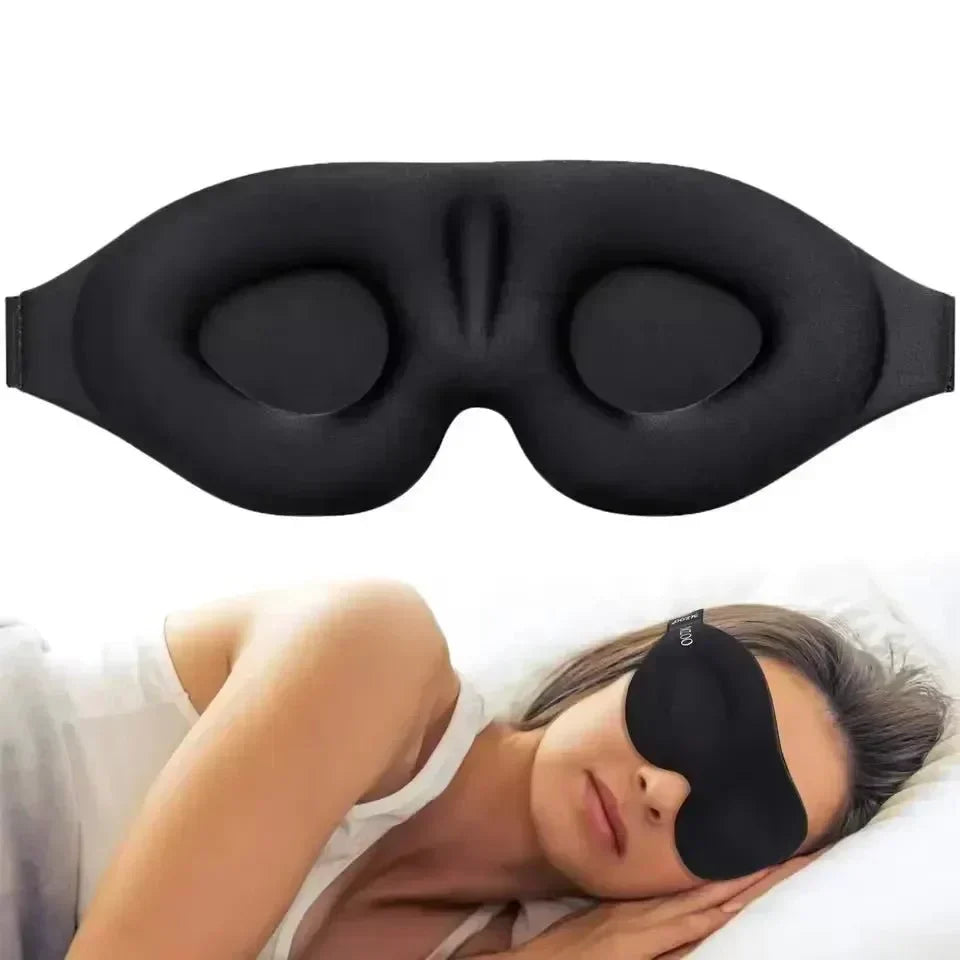 מסכת שינה NoctiShade 6D מקצף זיכרון חוסם אור לשינה עמוקה ולהארכות ריסים