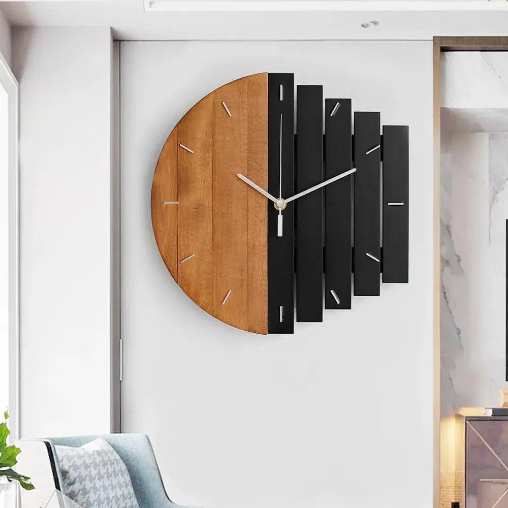 GoldSphere – Reloj decorativo 3D para sala de estar