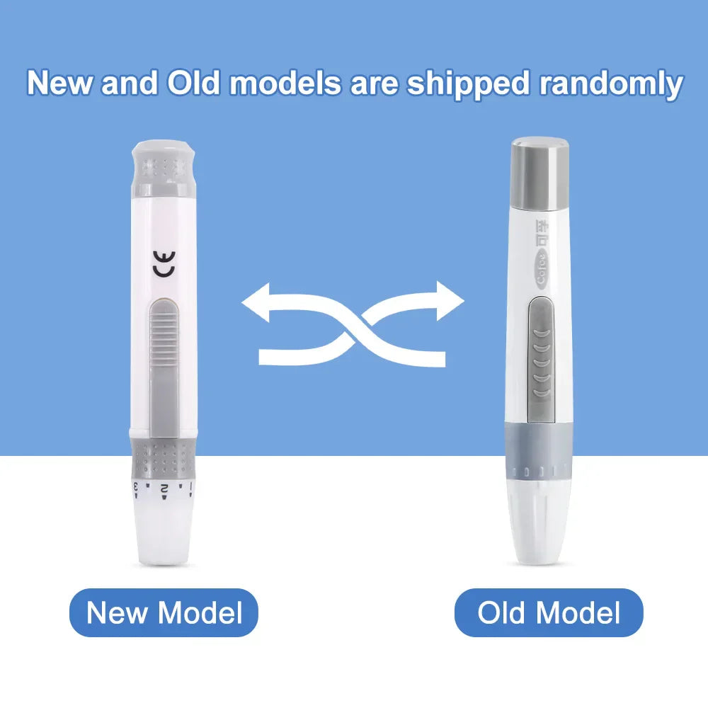 طقم جهاز قياس نسبة الجلوكوز في الدم – جهاز قياس السكر مع شرائط الاختبار والإبر