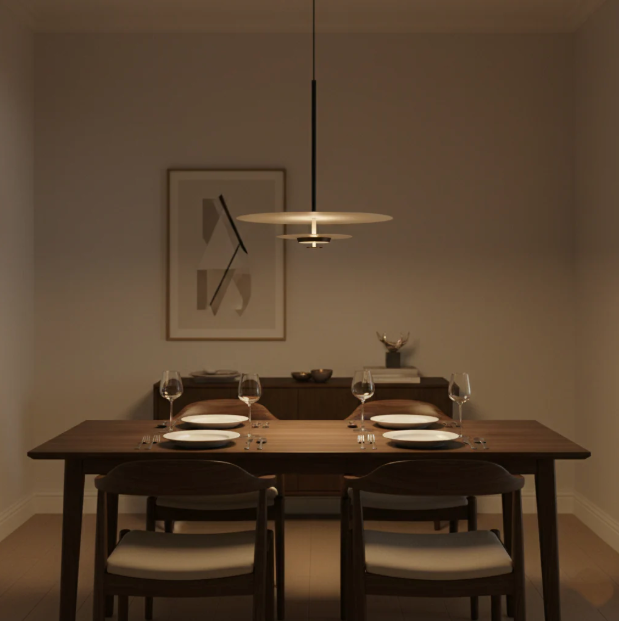 Nordic Minimalist LED Pendant Light – Round Designer Lamp