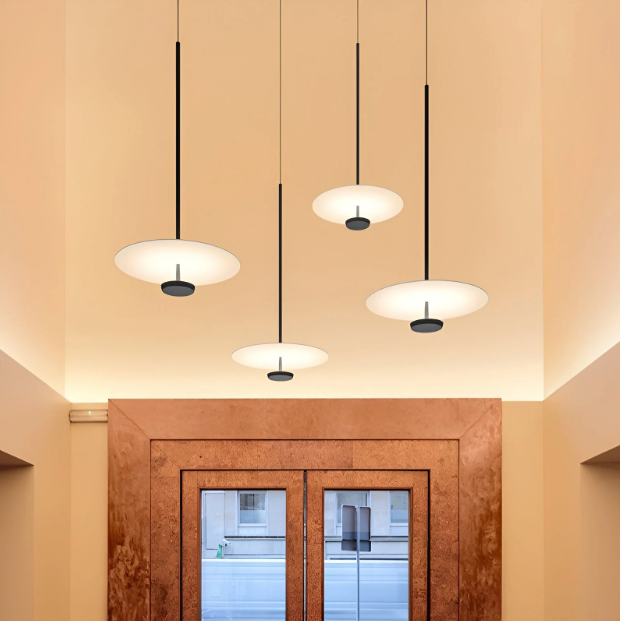 Nordic Minimalist LED Pendant Light – Round Designer Lamp