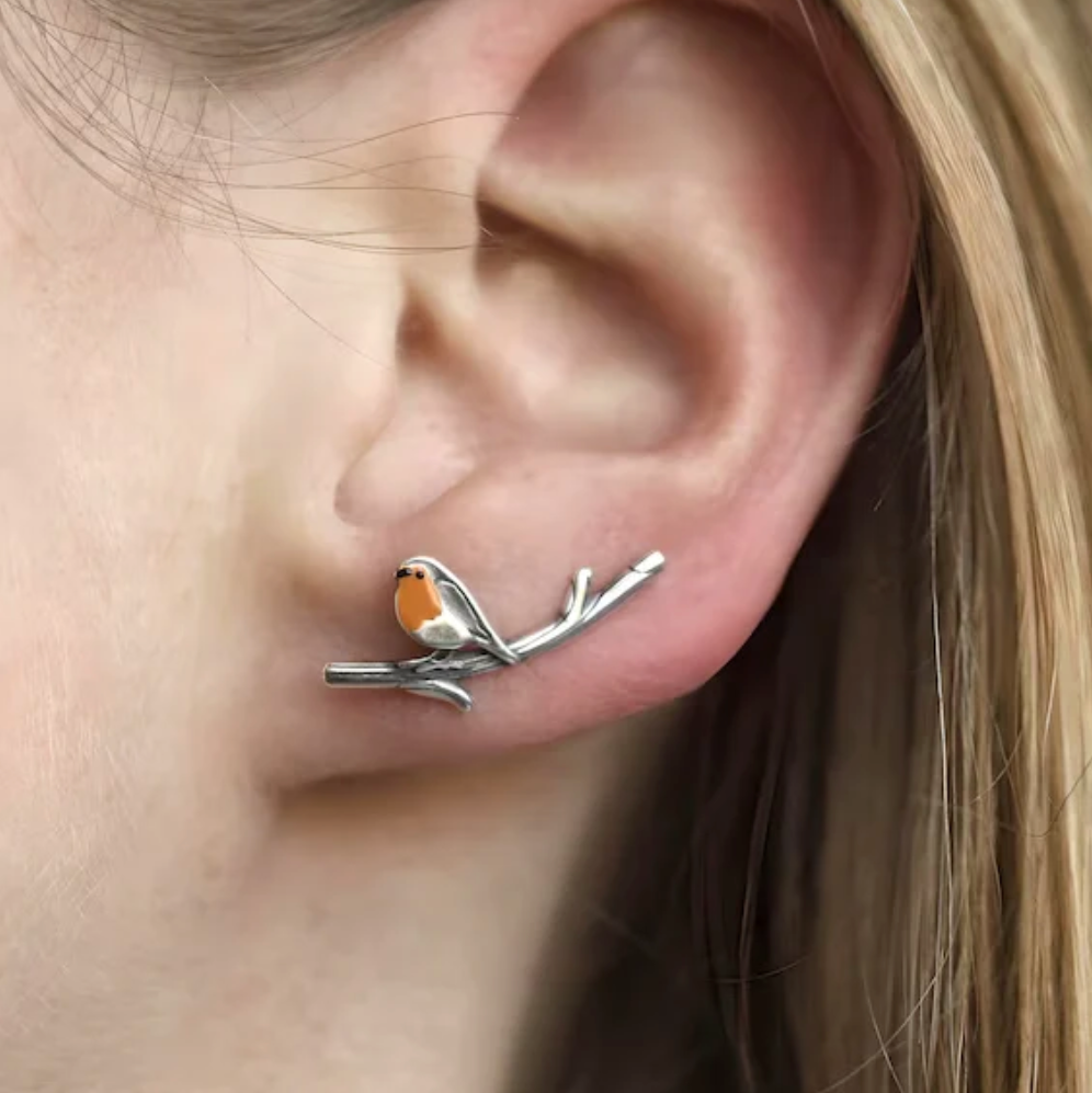 Pendientes inspirados en pájaros para un estilo elegante diario