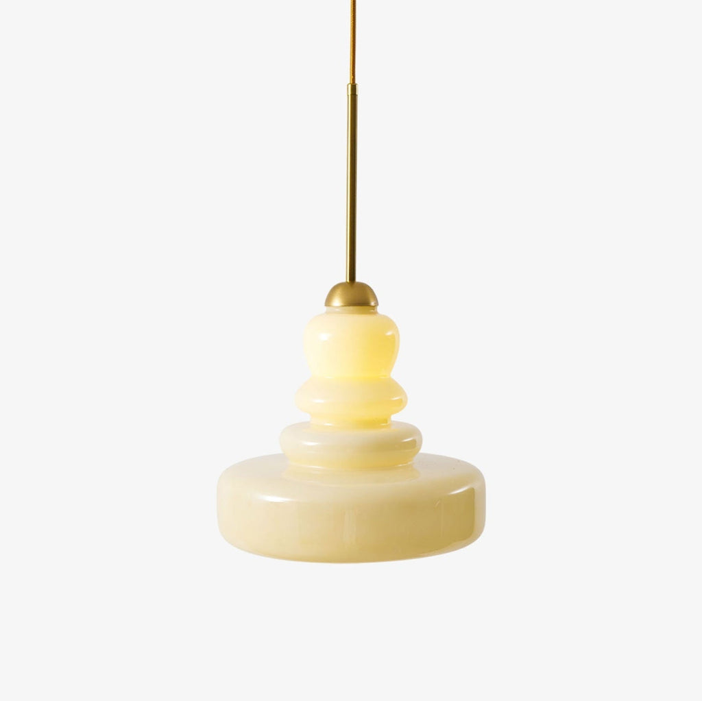 Lampada a sospensione in vetro stile schoolhouse — Illuminazione moderna classica