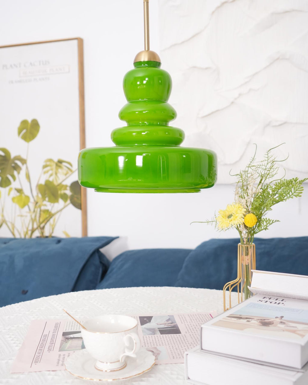Lampada a sospensione in vetro stile schoolhouse — Illuminazione moderna classica
