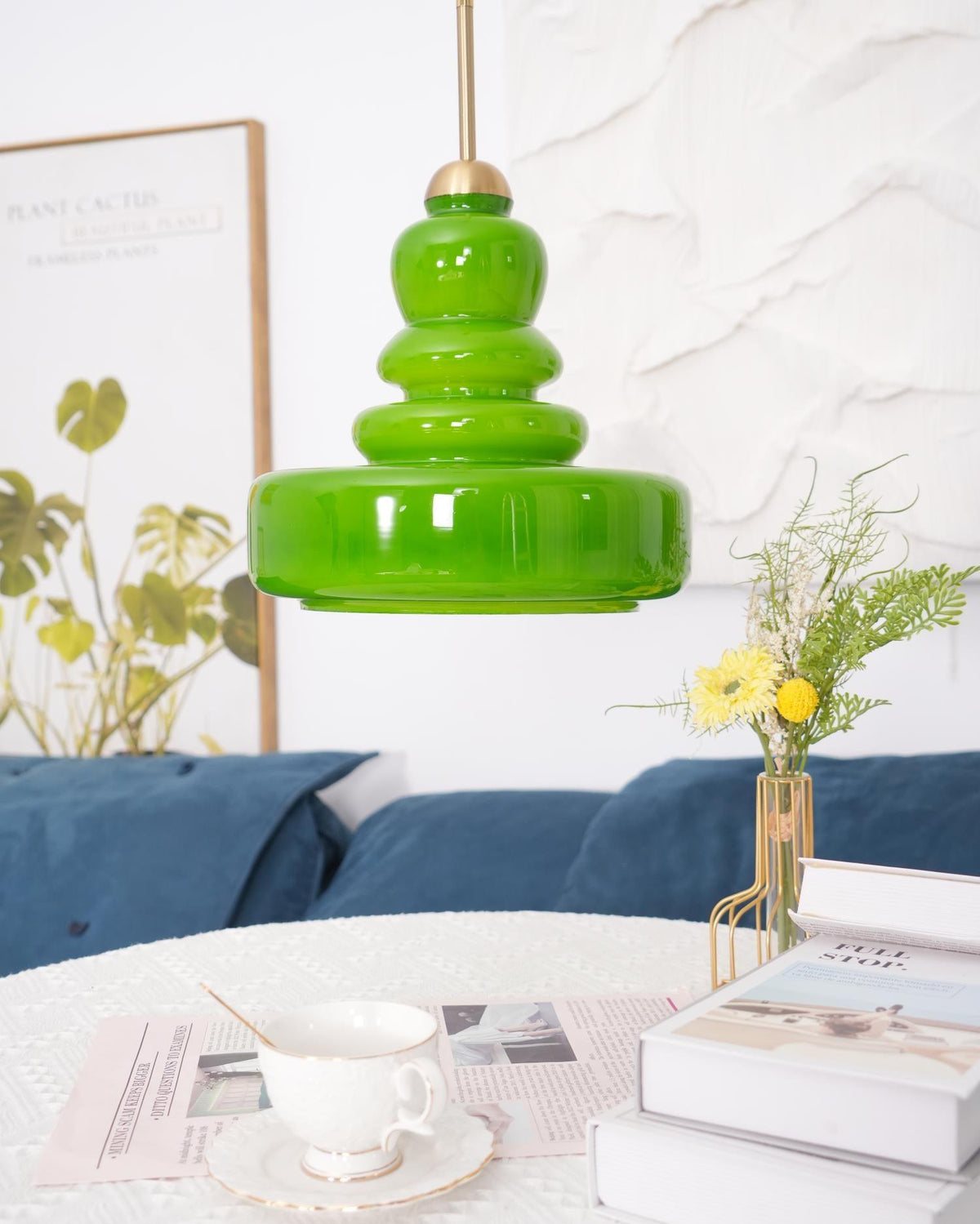 Lampada a sospensione in vetro stile schoolhouse — Illuminazione moderna classica
