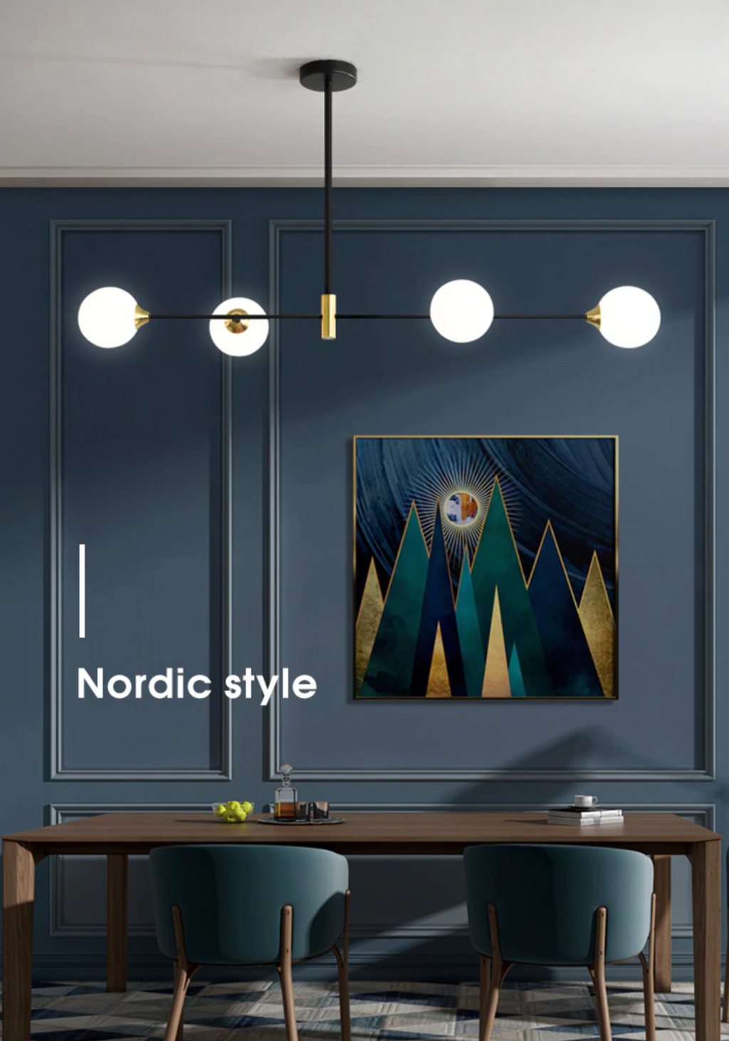 Kara - Lampu Siling Kelambu Bola Kaca Nordic
