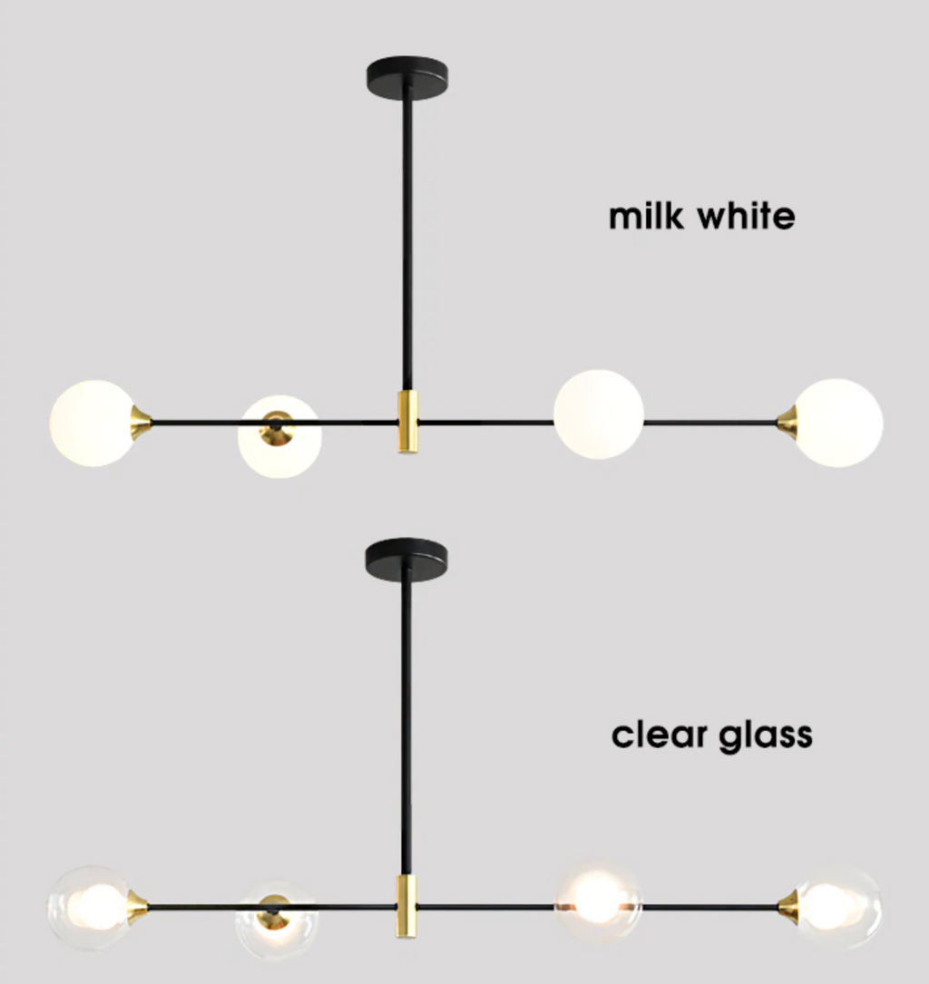 Kara - Lampu Siling Kelambu Bola Kaca Nordic