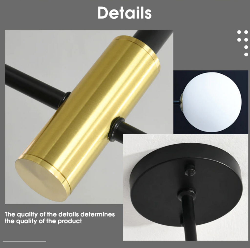 Kara - Lampu Siling Kelambu Bola Kaca Nordic