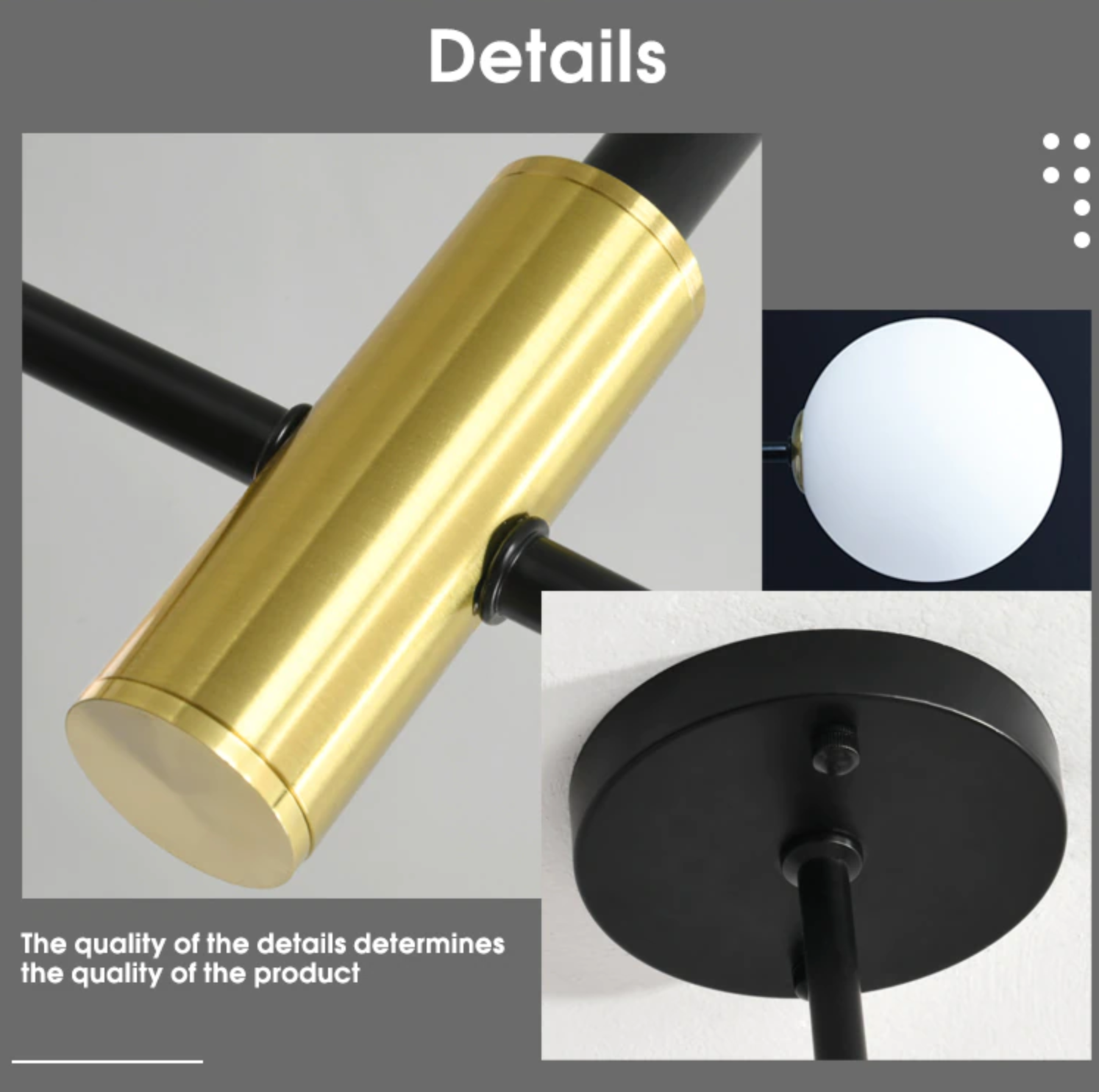 Kara - Lampu Siling Kelambu Bola Kaca Nordic