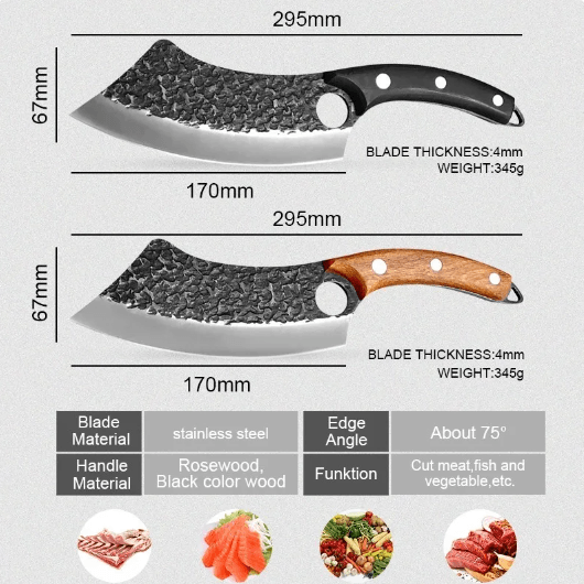 Couteau de chef Hakui à hacher