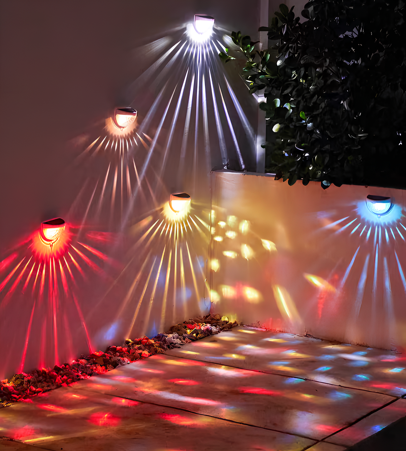 Lanterna de Parede Solar Radiance – Luz Exterior Resistente às Intempéries