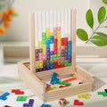 Holzpuzzle für kreatives Denken und Gehirntraining