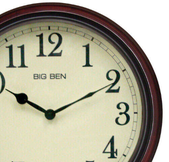 TimelessWood - Jam Dinding Klasik Berwarna Coklat